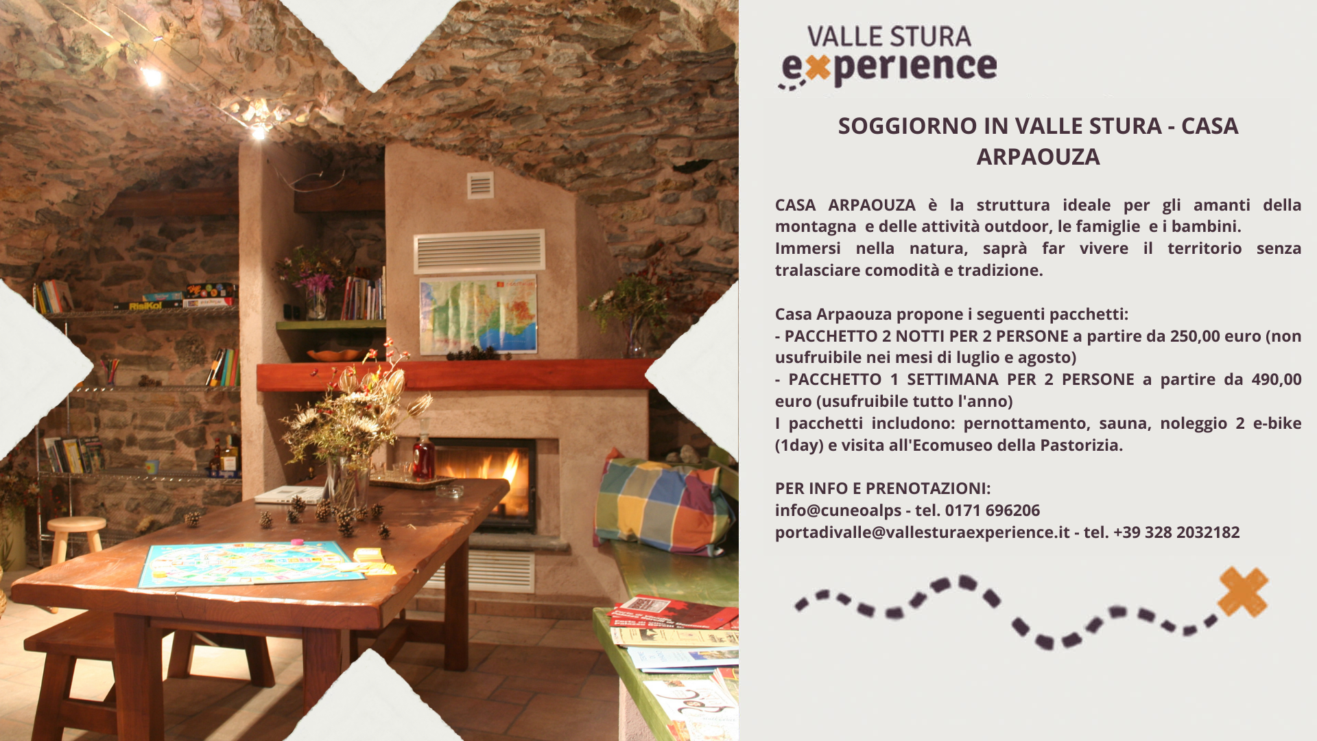 STAY IN THE STURA VALLEY – ARPAOUZA HOUSE